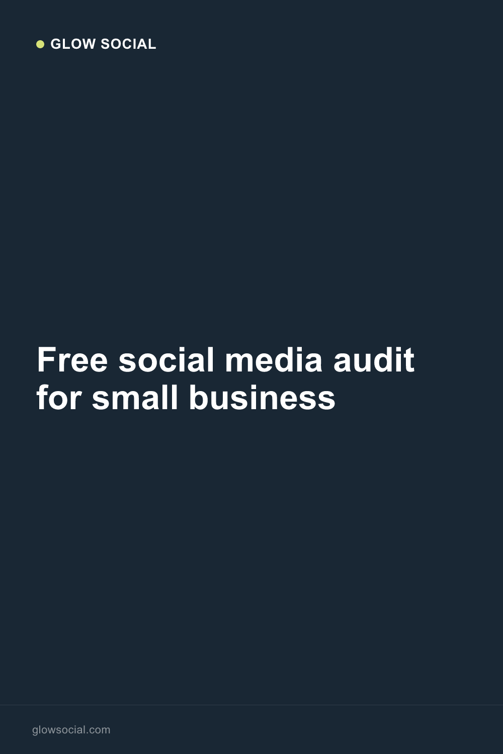 Free social media audit for small business