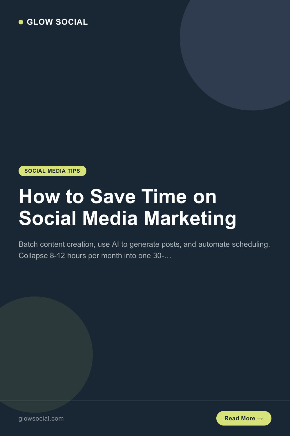 How to save time on social media marketing?