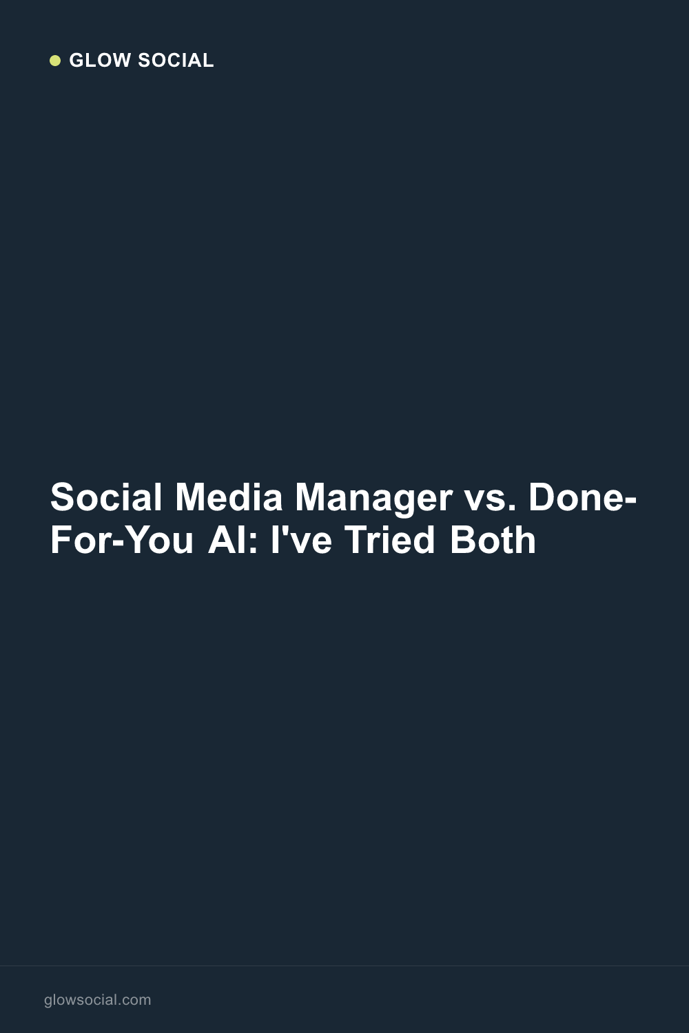Social Media Manager vs. Done-For-You Posting: I've Tried Both